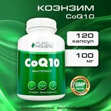 Purely Holistic CoQ10 High Potency softgels.